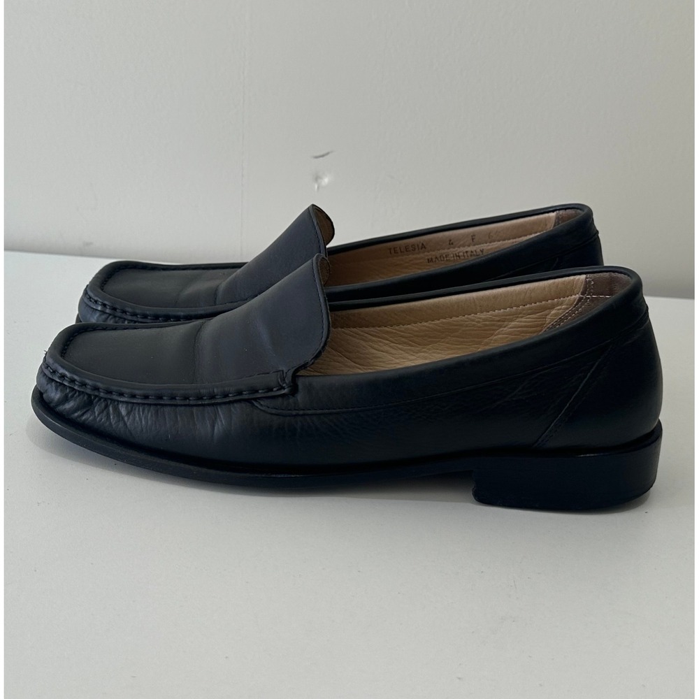 Bally Black Leather Penny Loafers